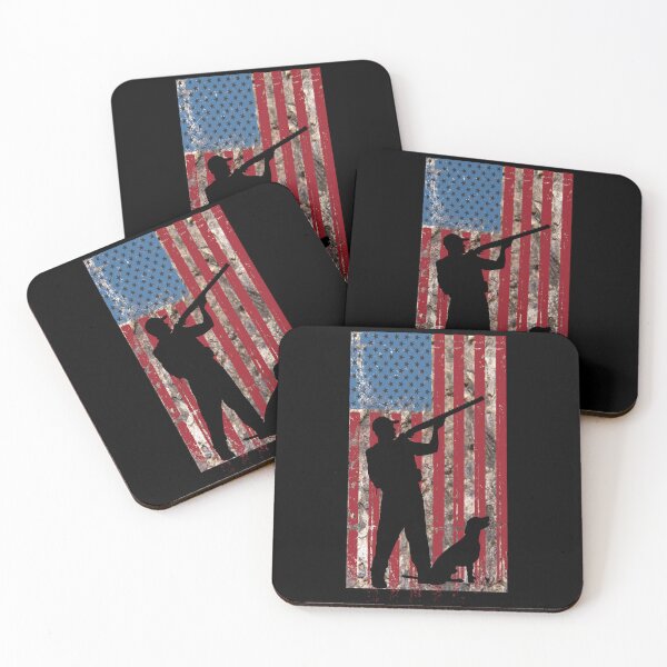 Item preview, Pheasant Waterfowl Duck Hunting With Dog Distressed American Flag Camo designed and sold by DansCookout.