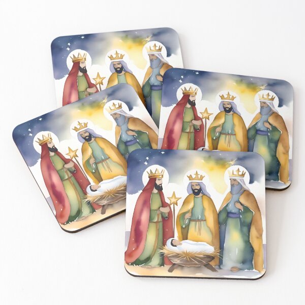 Item preview, Epiphany or Three Kings Day C - January 6 - Watercolors & Pen  designed and sold by Oldetimemercan.