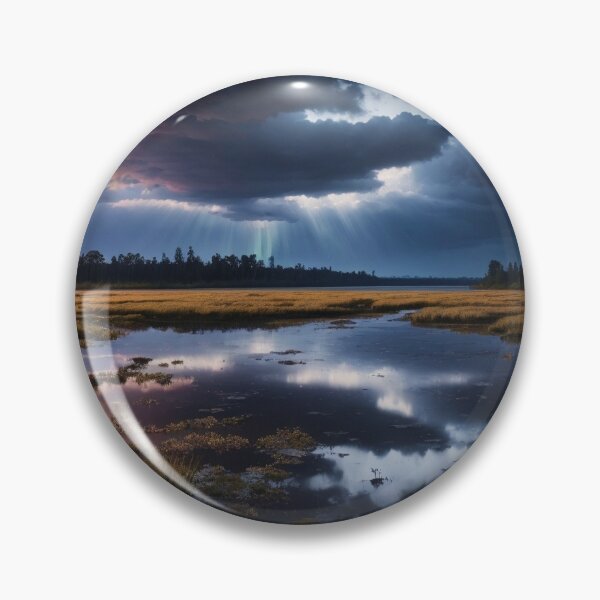 Item preview, Marsh Flats - Fantasy Land Series | Reimagined Artwork designed and sold by Epic Upgrades.