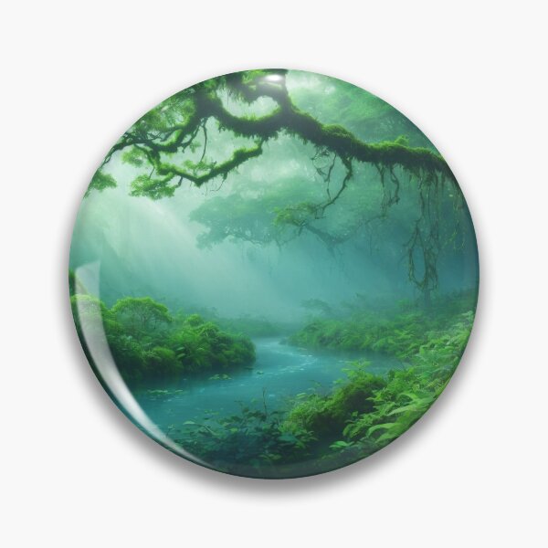 Item preview, Misty Rainforest - Fantasy Land Series | Reimagined Artwork designed and sold by Epic Upgrades.