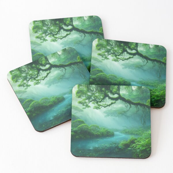 Item preview, Misty Rainforest - Fantasy Land Series | Reimagined Artwork designed and sold by Epic Upgrades.