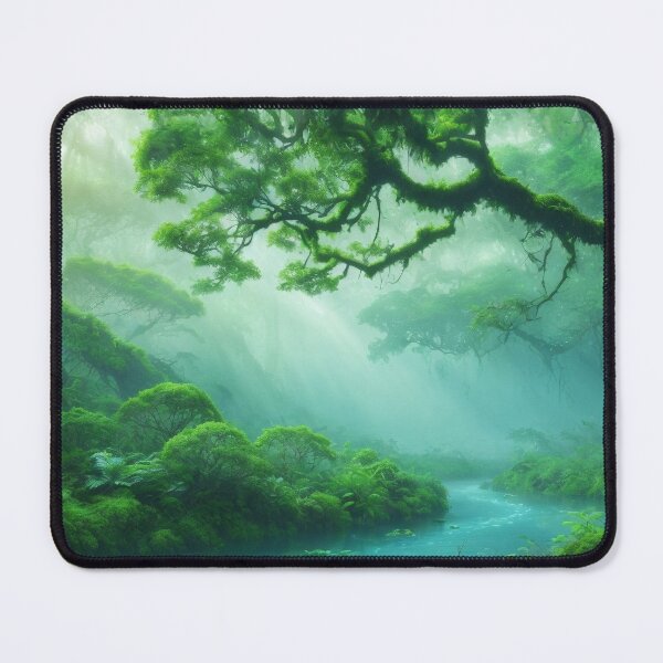 Item preview, Misty Rainforest - Fantasy Land Series | Reimagined Artwork designed and sold by Epic Upgrades.