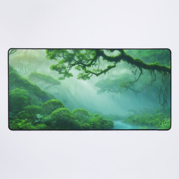 Item preview, Misty Rainforest - Fantasy Land Series | Reimagined Artwork designed and sold by Epic Upgrades.