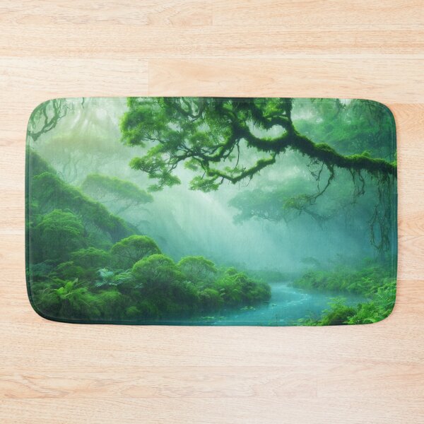 Item preview, Misty Rainforest - Fantasy Land Series | Reimagined Artwork designed and sold by Epic Upgrades.