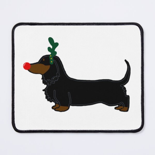 Item preview, Christmas dachshund black and tan designed and sold by Sarahwelch11.