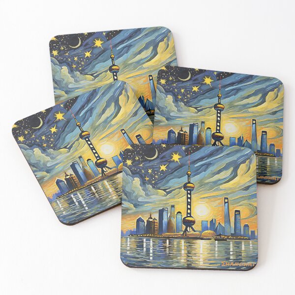 Item preview, Starry Night Shanghai designed and sold by travelwitheric.