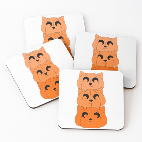 Item preview, Stacked kitty pumpkins  designed and sold by Artistkhg.