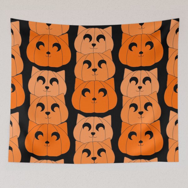 Item preview, Stacked kitty pumpkins  designed and sold by Artistkhg.