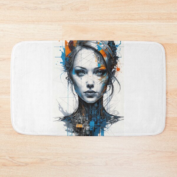 Item preview, Abstract Futurist Female Cyborg designed and sold by ramtar.