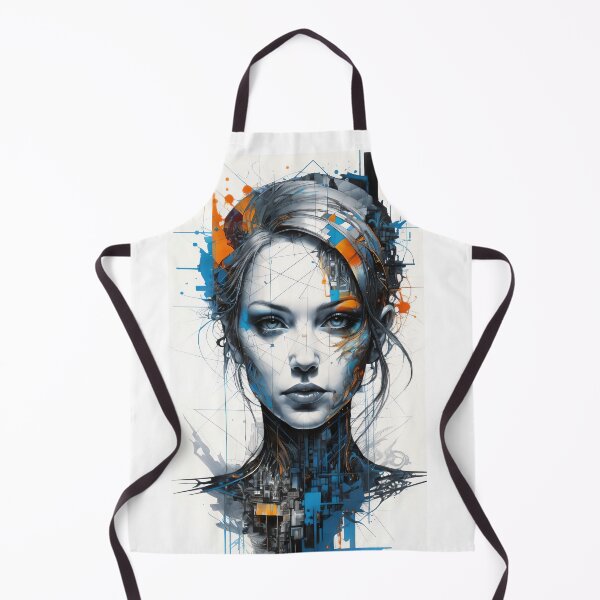 Item preview, Abstract Futurist Female Cyborg designed and sold by ramtar.