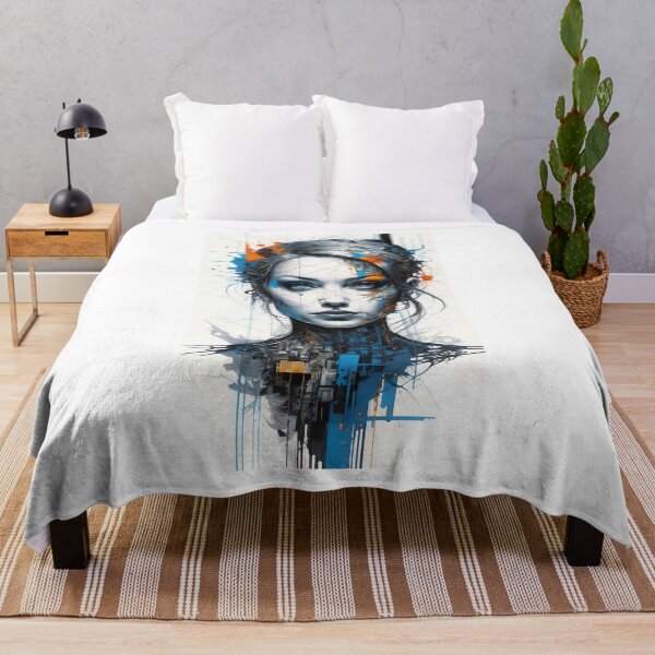 Item preview, Abstract Futurist Female Cyborg designed and sold by ramtar.