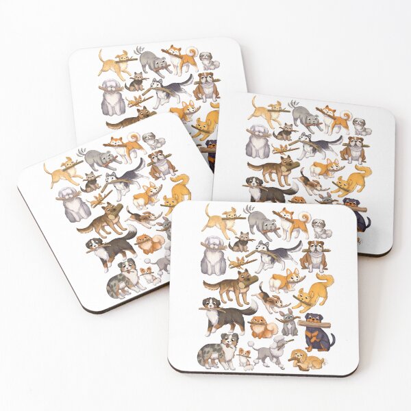 Item preview, Dogs with Sticks  designed and sold by michelledraws.