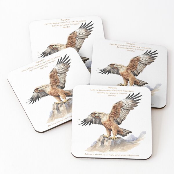 Item preview, Hawk: Protection Psalm 91:4 designed and sold by WideIsTheGate.