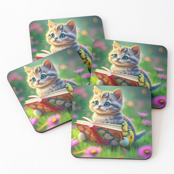 Item preview, Cat With Book Cute Cat Reading Book Funny Gifts For Cat Lovers Funny Gifts For Book and Kitty Lovers  designed and sold by MatthewViews.