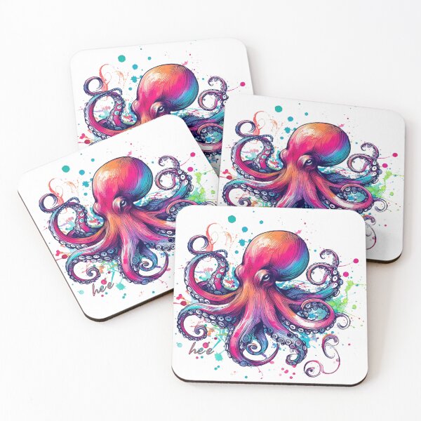 Item preview, Splash of Color Octopus - He'e in Hawaiian designed and sold by organicgal.