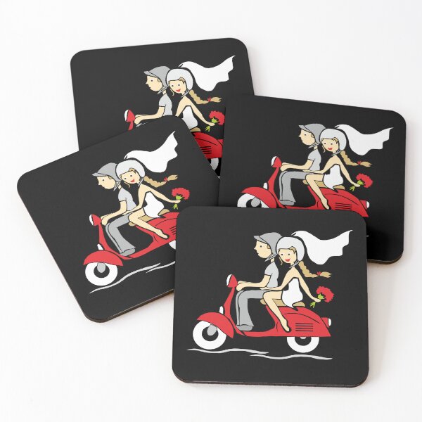 Item preview, lovers on motorbike designed and sold by FlamingProjekt.