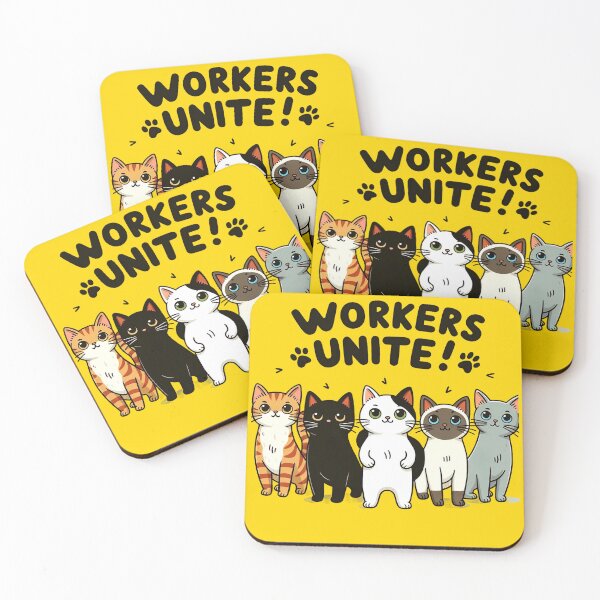 Item preview, "Workers Unite!" Cat Collective Design designed and sold by fuzzynautilus.