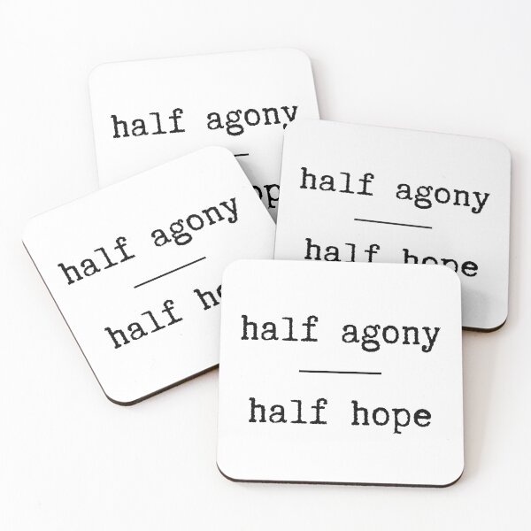Item preview, Half Agony, Half Hope | Persuasion Quote designed and sold by WordsToArt.