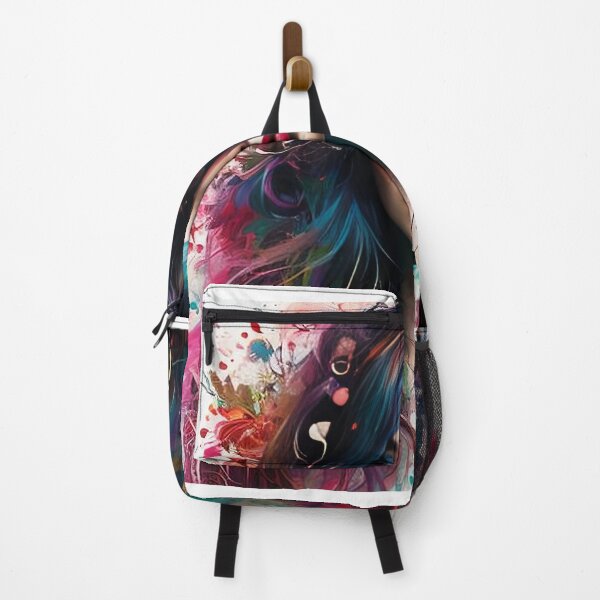 Item preview, Abstract Colorful Hair Cute Girl designed and sold by ramtar.