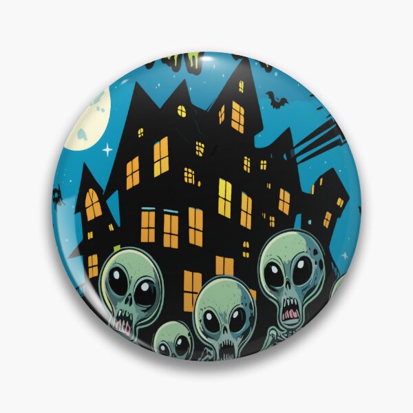 Artikelvorschau, Gruseliges Halloween mit Alien-Invasion entworfen und verkauft von KitonicTees.