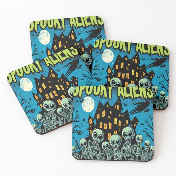 Artikelvorschau, Gruseliges Halloween mit Alien-Invasion entworfen und verkauft von KitonicTees.