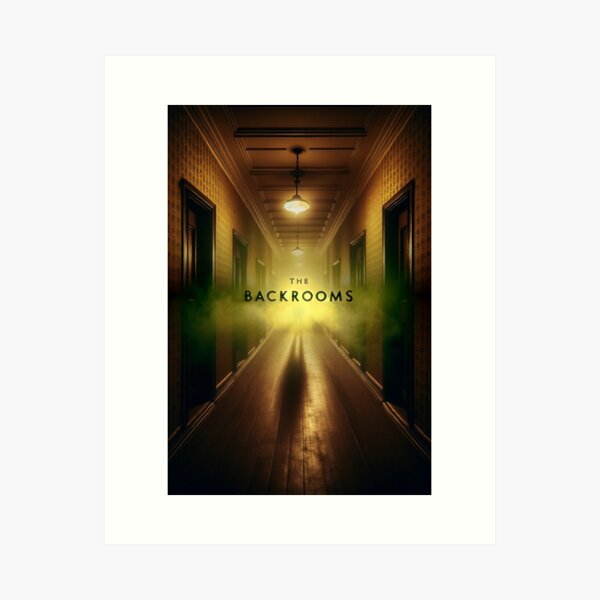 The Backrooms - The Poolrooms - Level 37 - Black Outlined Version - Retro -  Posters and Art Prints