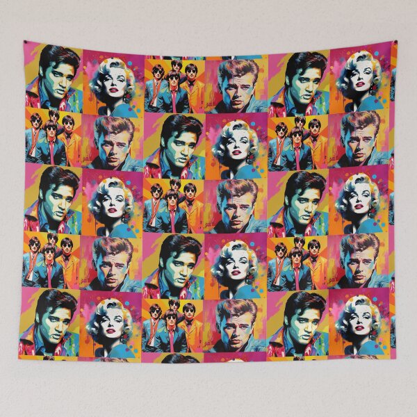 Item preview, Iconic Pop Art Portraits: Legends of Music and Film designed and sold by Toph Moses.