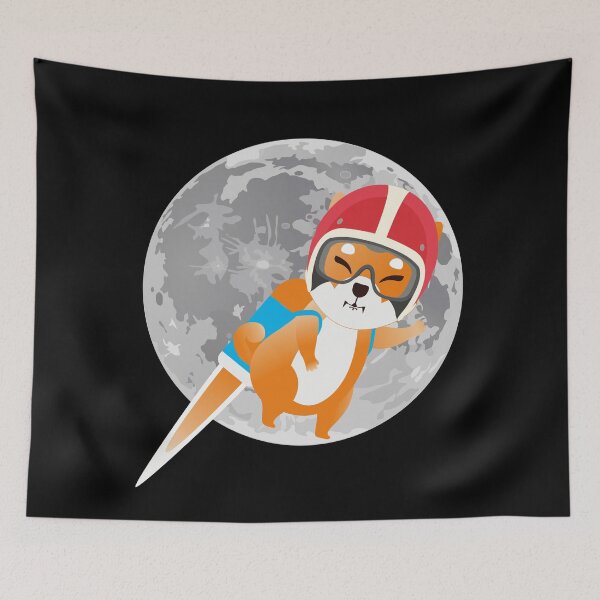 Item preview, Shib Moon Flight - Shib Logo designed and sold by GetCryptoSwag.