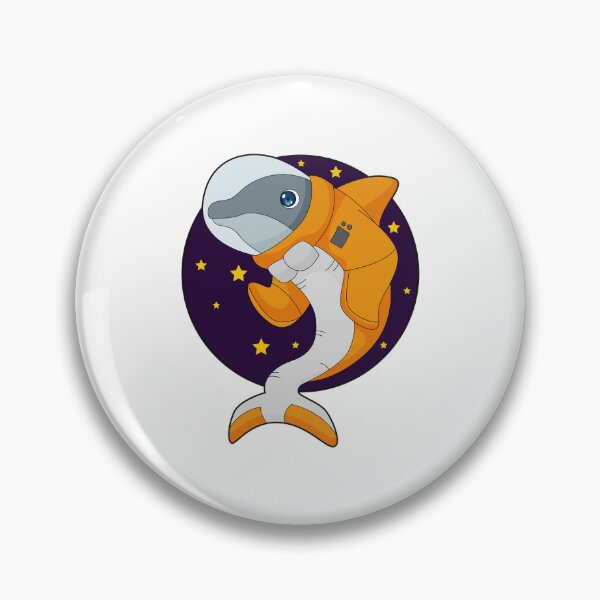 Artikelvorschau, Delfin Astronaut Weltraum entworfen und verkauft von Snabdesign84.