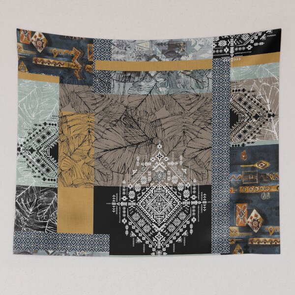 Item preview, ethnic patchwork pattern designed and sold by alimsahinoglu.