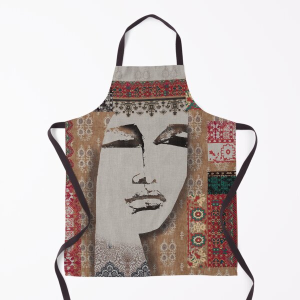 Item preview, ethnic patchwork pattern female face designed and sold by alimsahinoglu.
