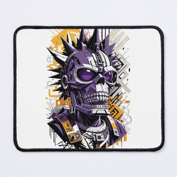 Item preview, Purple Skeleton Head with Spikes and Necklace designed and sold by MindFrank.