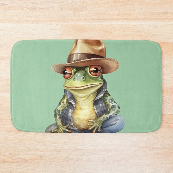Item preview, "Hop-Along Rodeo: Frog in a Cowboy Hat" designed and sold by Anastasiia Yurevych.