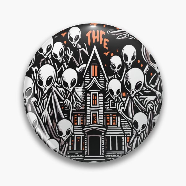 Artikelvorschau, Gruseliges Halloween mit Alien-Invasion entworfen und verkauft von KitonicTees.
