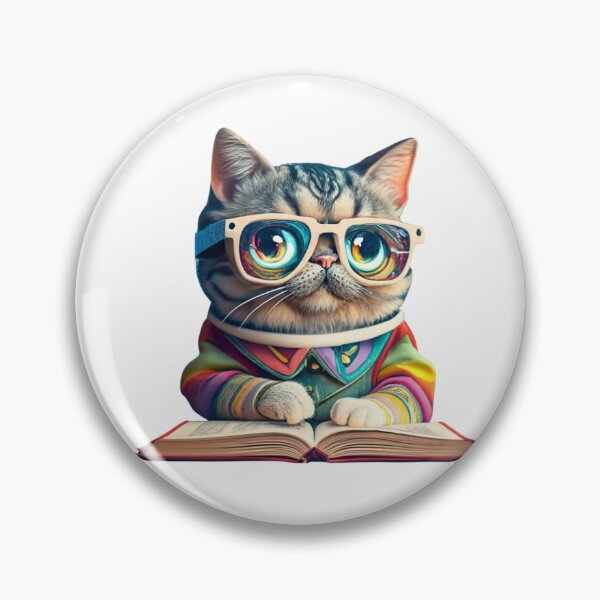 Item preview,  Cat With Book Cute Cat Reading Book Funny Gifts For Cat Lovers Funny Gifts For Book Lovers  designed and sold by MatthewViews.