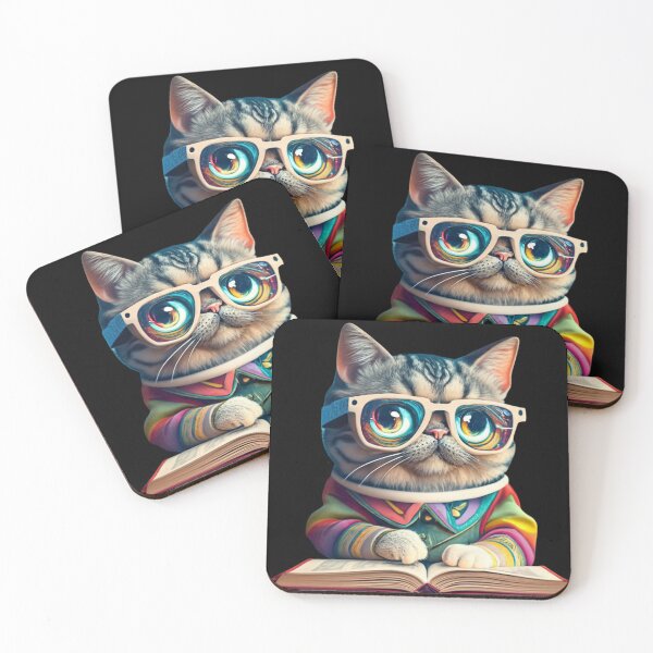 Item preview,  Cat With Book Cute Cat Reading Book Funny Gifts For Cat Lovers Funny Gifts For Book Lovers  designed and sold by MatthewViews.