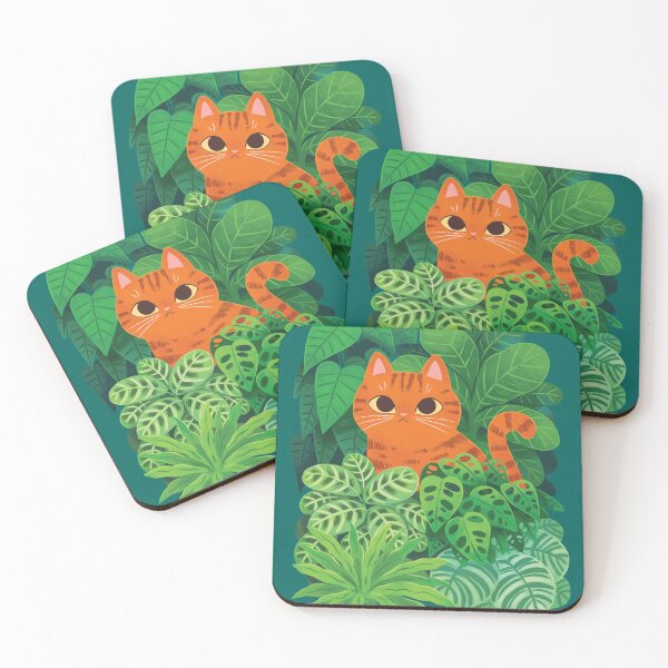 Item preview, Orange Cat In House Plants  designed and sold by michelledraws.