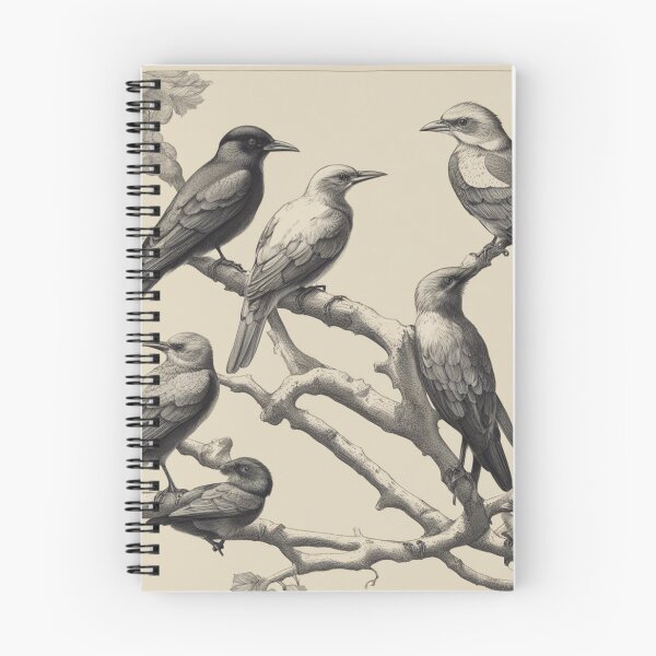 Item preview, Vintage Art Birds in Harmony designed and sold by SimplyOskarArt.
