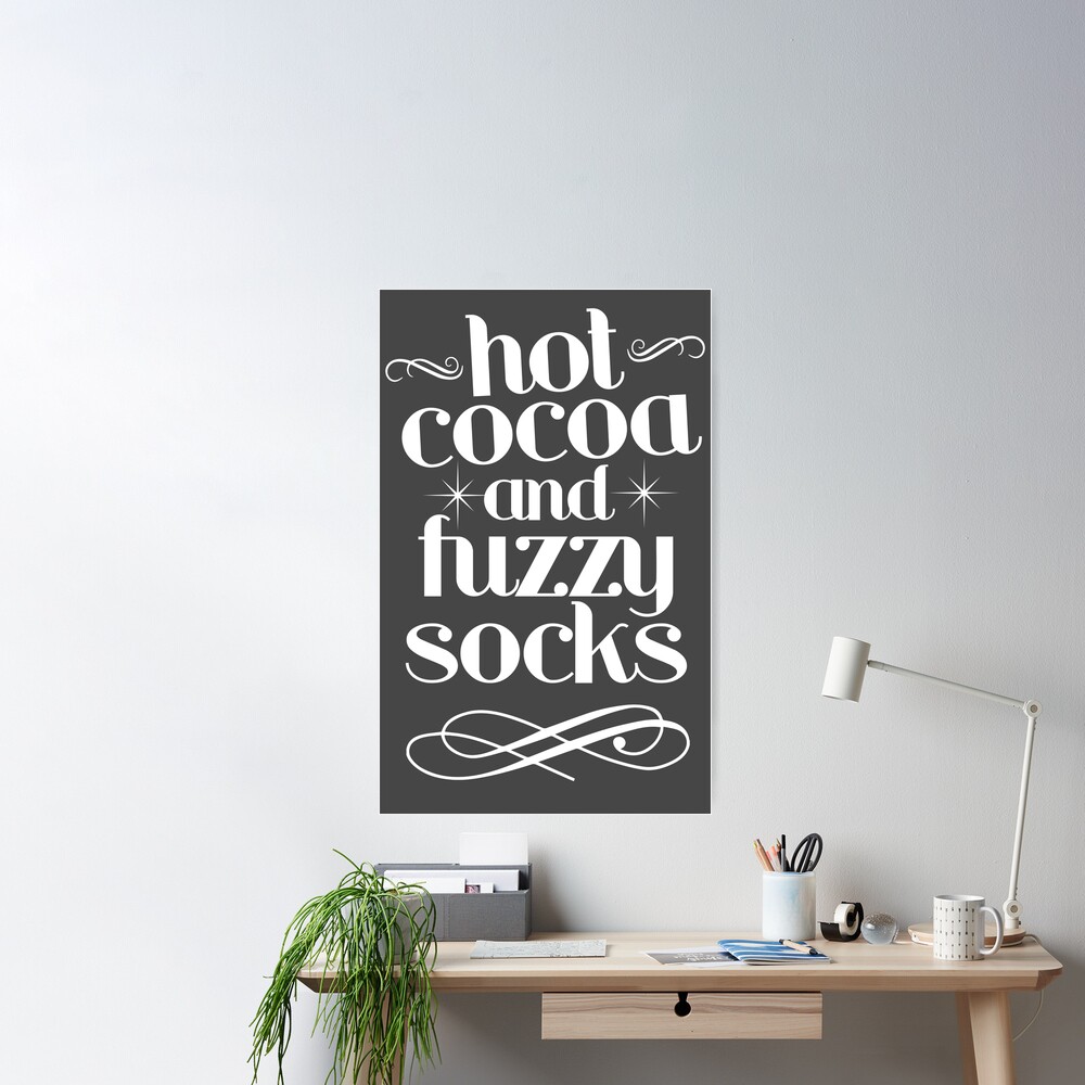 Hot Cocoa And Fuzzy Socks Leggings for Sale by kjanedesigns