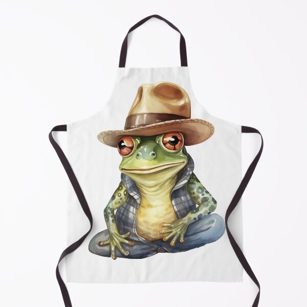 Item preview, "Hop-Along Rodeo: Frog in a Cowboy Hat" designed and sold by Anastasiia Yurevych.