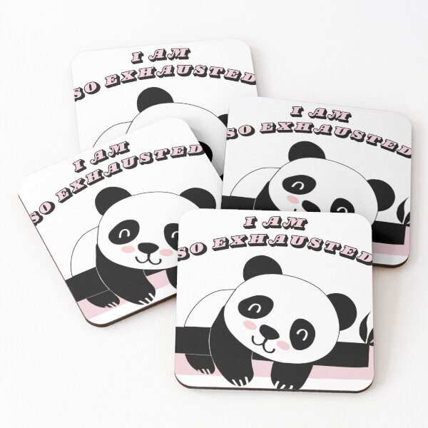 Item preview, exhausted panda designed and sold by zizyartclub.