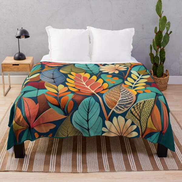 Item preview, Autumn leaves, fantastic, colorful tile, pattern designed and sold by LuckyFamily.