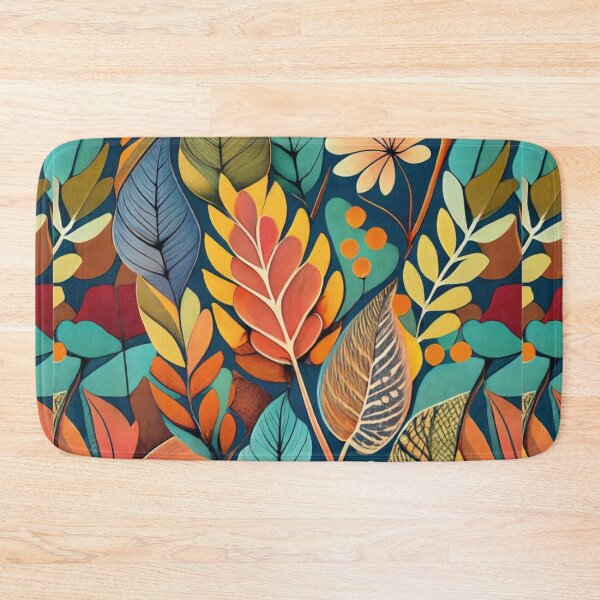 Item preview, Autumn leaves, fantastic, colorful tile, pattern designed and sold by LuckyFamily.