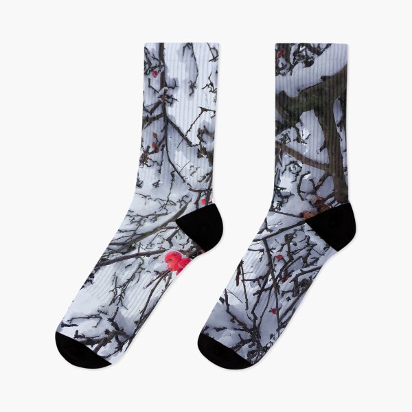 Item preview, Red winter berries in the snow. designed and sold by LindaCooke.