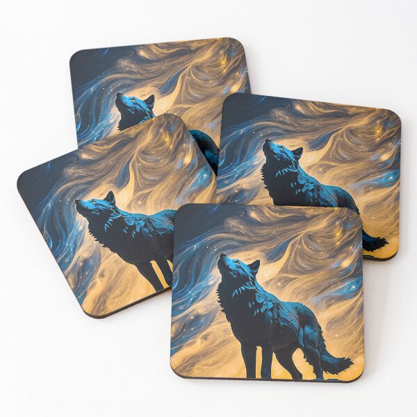 Item preview, Cosmic Wolf Art designed and sold by ZenStickConcept.