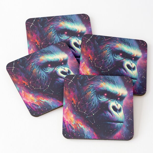 Item preview, Starry Gorilla: Cosmic Constellations designed and sold by javaoverride.