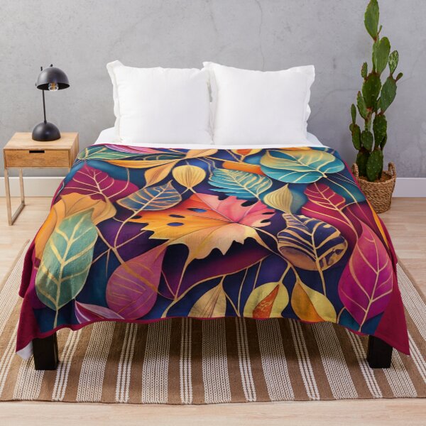 Item preview, Autumn leaves, fantastic, colorful tile, pattern designed and sold by LuckyFamily.