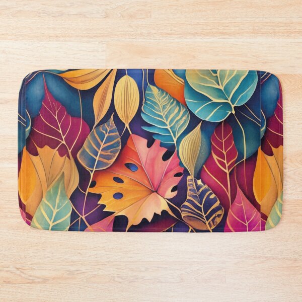 Item preview,  Autumn leaves, fantastic, colorful tile, pattern designed and sold by LuckyFamily.