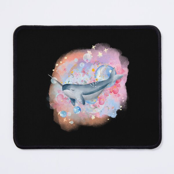 Item preview, Cute Narwhal Whale Watercolor Style Illustration designed and sold by kuremureDesign.