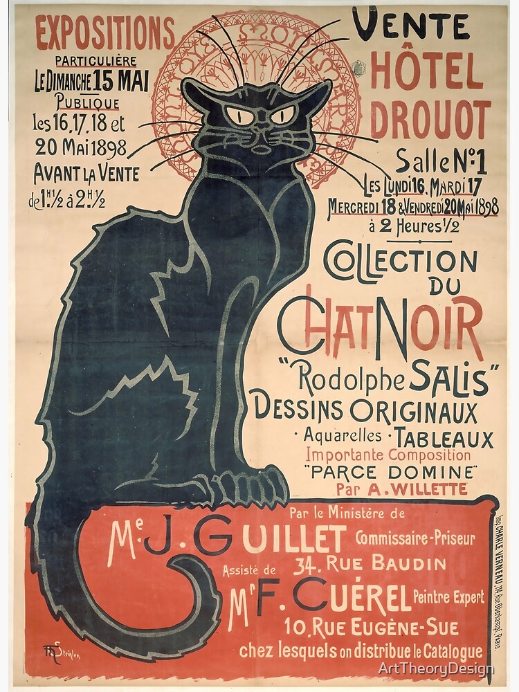 ARTCANVAS La tournee du Chat Noir 1896 by Theophile outlet Steinlen Canvas Art Print